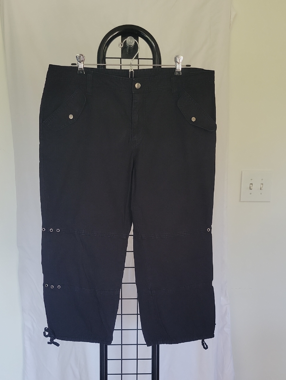 Harley-Davidson Capri Pants 14 Black Vintage